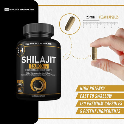 100% Pure Himalayan Shilajit 16000Mg Extremely Potent, Performance Good Result