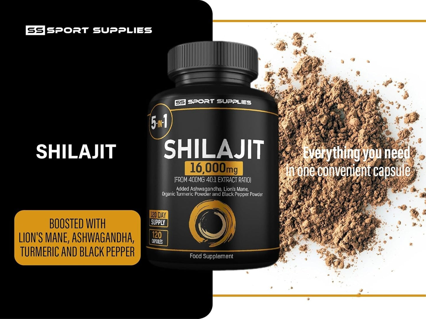 100% Pure Himalayan Shilajit 16000Mg Extremely Potent, Performance Good Result
