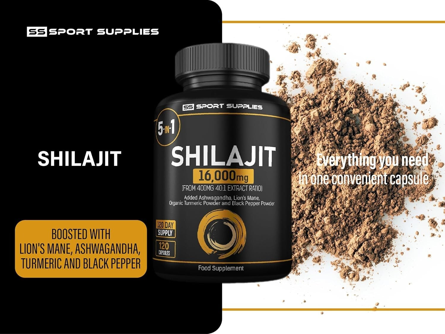 100% Pure Himalayan Shilajit 16000Mg Extremely Potent, Performance Good Result